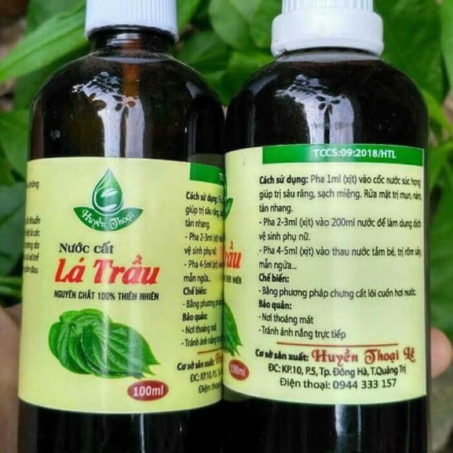 Nước cất lá trầu 100ml❤️