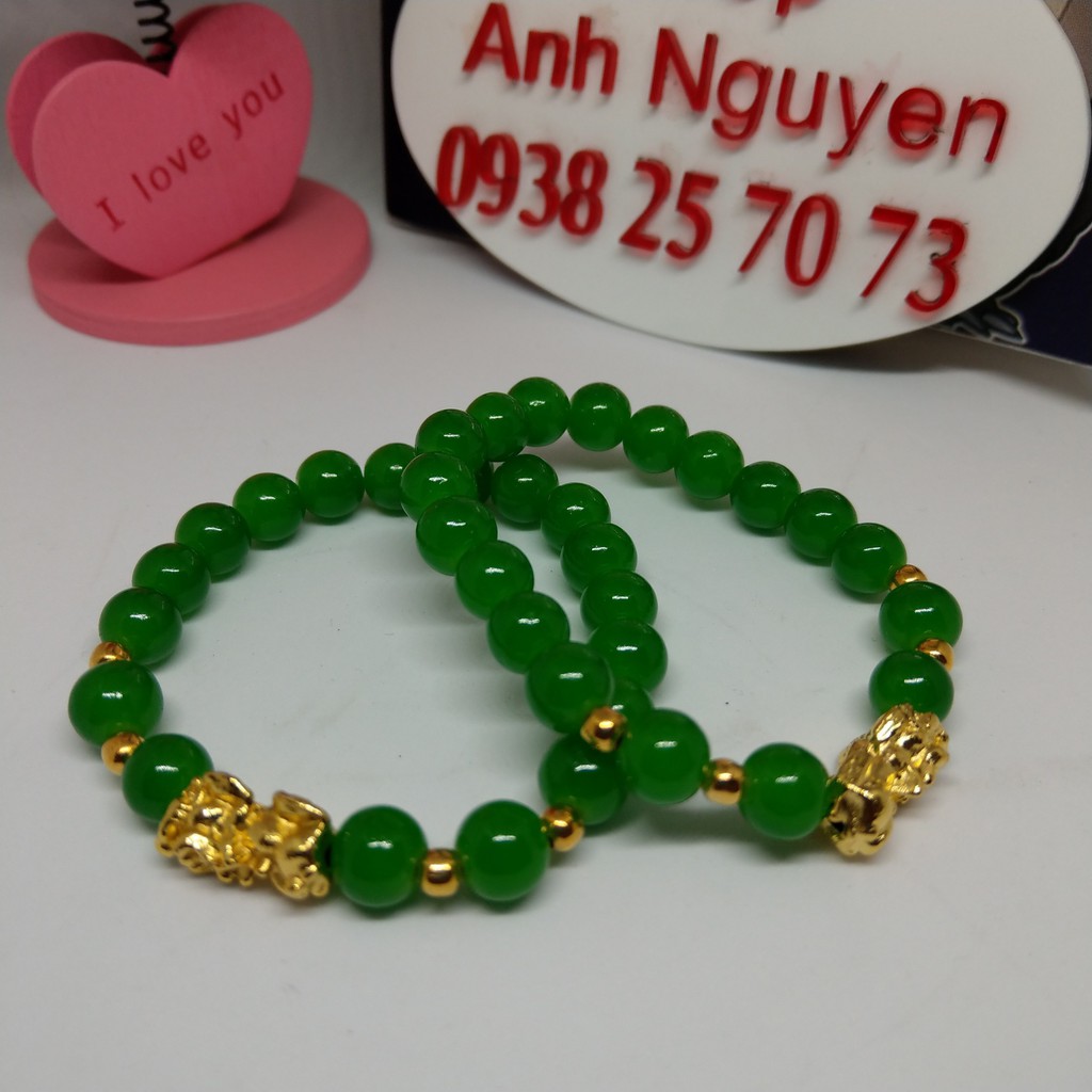 Vòng đeo tay Tùy Hưu Ngọc Xanh may mắn