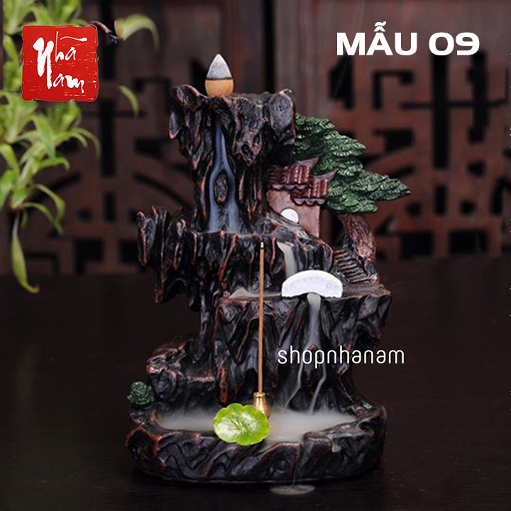 [Bán sỉ] Thác khói trầm hương để bàn tặng 3 nụ trầm thác non trùng thủy phục tháp khói tiểu cảnh