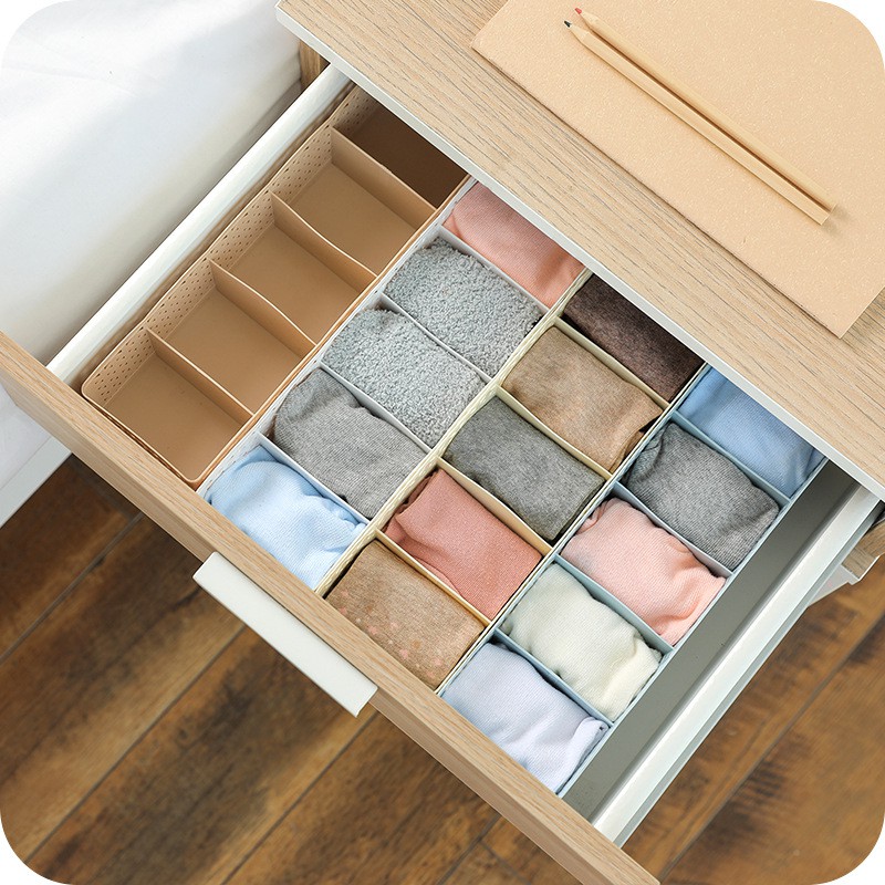 Hộp đựng đồ lót - Khay Đựng Đồ 5 Ngăn Đa Năng (Nhựa Mỏng)