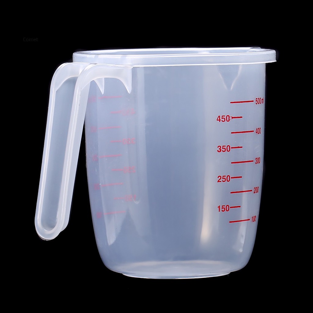 Cốc Đong Bằng Nhựa Có Tay Cầm Và Vòi Rót 2 Đầu Thể Tích 500ml