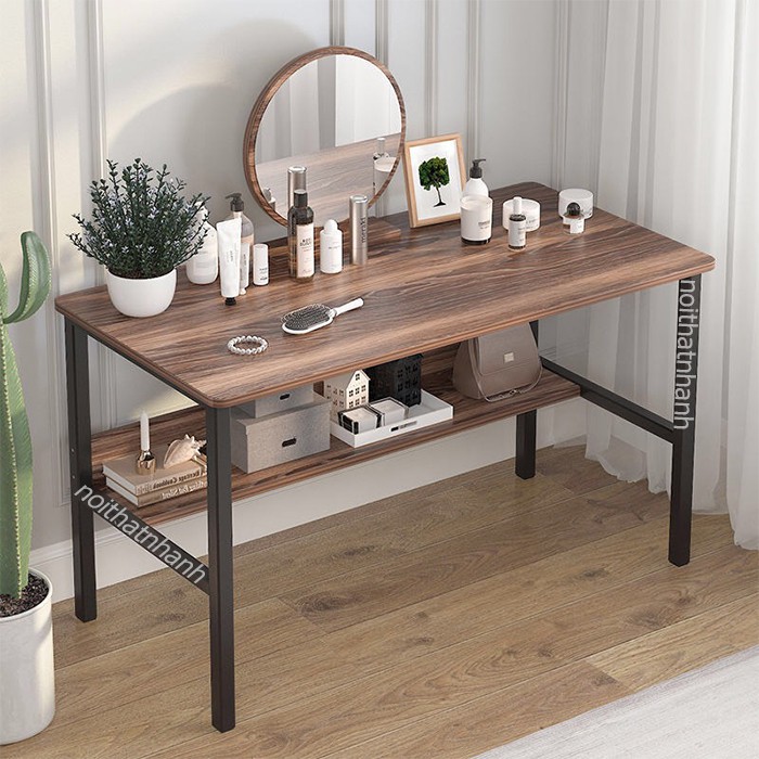 Bàn làm việc trang điểm đa năng, thiết kế đơn giản, hiện đại, trẻ trung, gương size to, khung sắt sơn tĩnh điện chịu lực | BigBuy360 - bigbuy360.vn