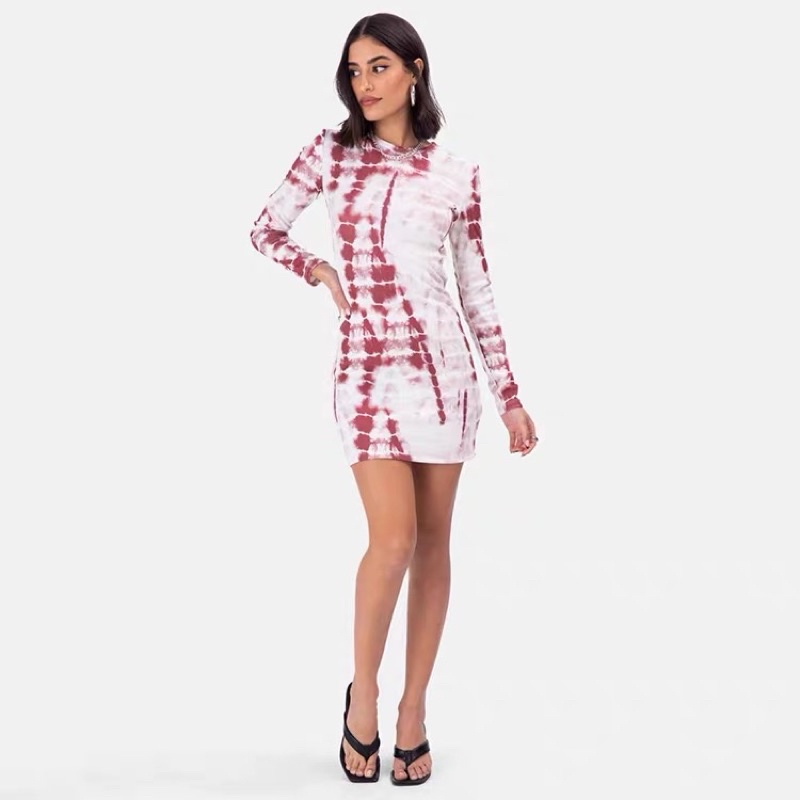 Váy đầm Lennon Tie Dye Mini Dress hàng XK
