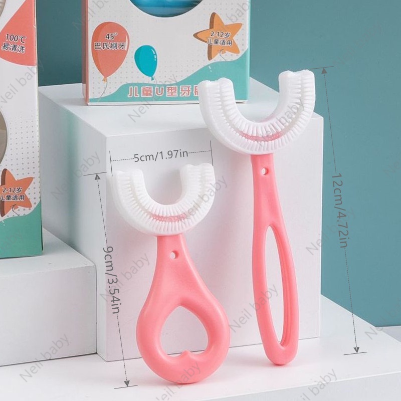 bàn chải đánh răng cho bé Bàn chải đánh răng hình chữ U bằng silicone chịu được cắn an toàn tiện dụng cho bé từ 2-12 tuổi bàn chải đánh răng chữ u bàn chải đánh răng điện chữ u bàn chải đánh răng cho bébàn chải đánh răng chữ u