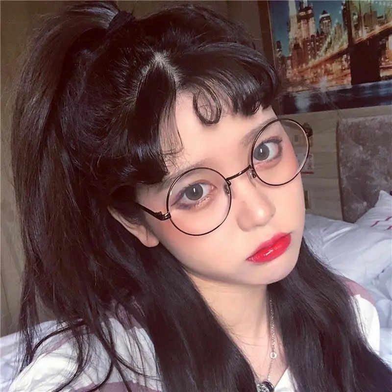 Mắt kính gọng tròn mỏng bằng kim loại phong cách Harry Potter cho nam và nữ