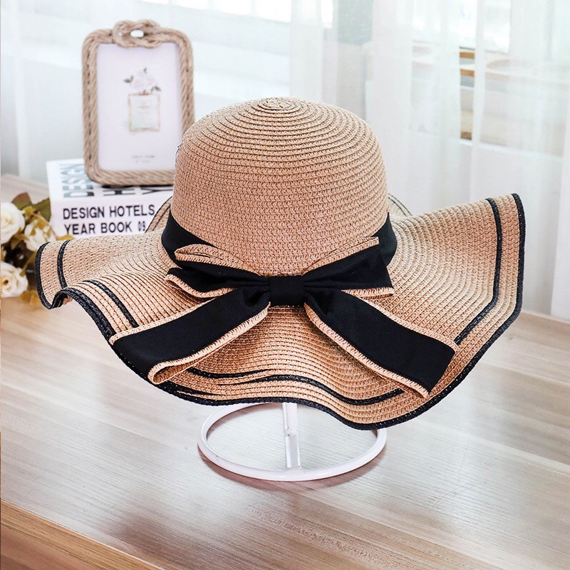 Nón Cói Đi Biển Chống Nắng Đính Nơ Xinh Xắn Cho Bé Gái