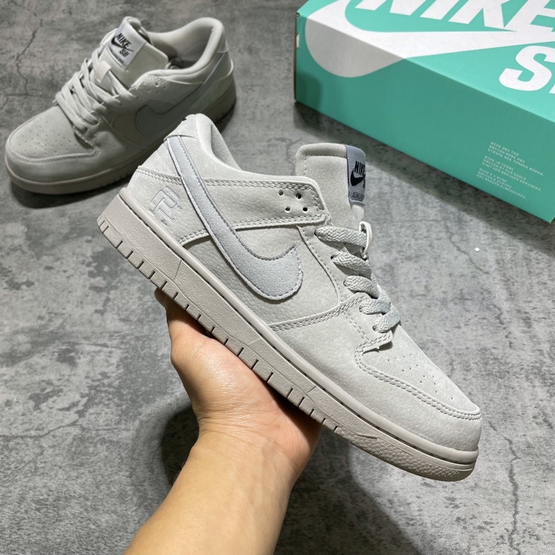 GIÀY SB DUNK LOW REGIGING CHAMP XÁM GREY LAI AU [ FREESHIP + BOX ]