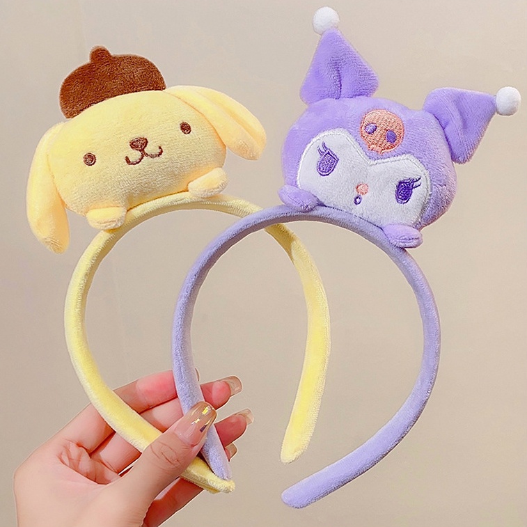 Băng đô rửa mặt 17KM bằng vải cotton chủ đề thú hoạt hình dễ thương đa năng