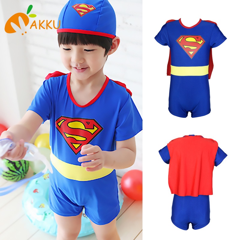 Bộ Đồ Bơi Liền Thân Chống Nắng Hình Siêu Nhân One Piece Cho Bé