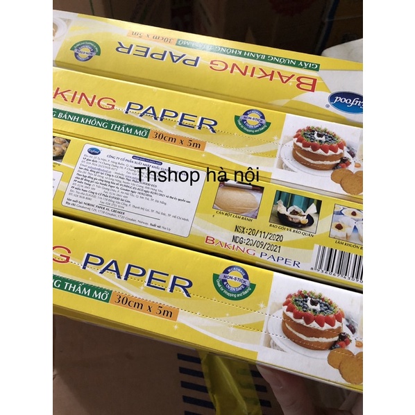 giấy nến cuộn nhỏ eufood cỡ rộng 30cm dài 5m