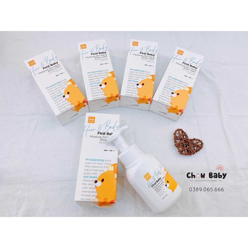 SỮA TẮM GỘI HỮU CƠ K - MOM 290ML