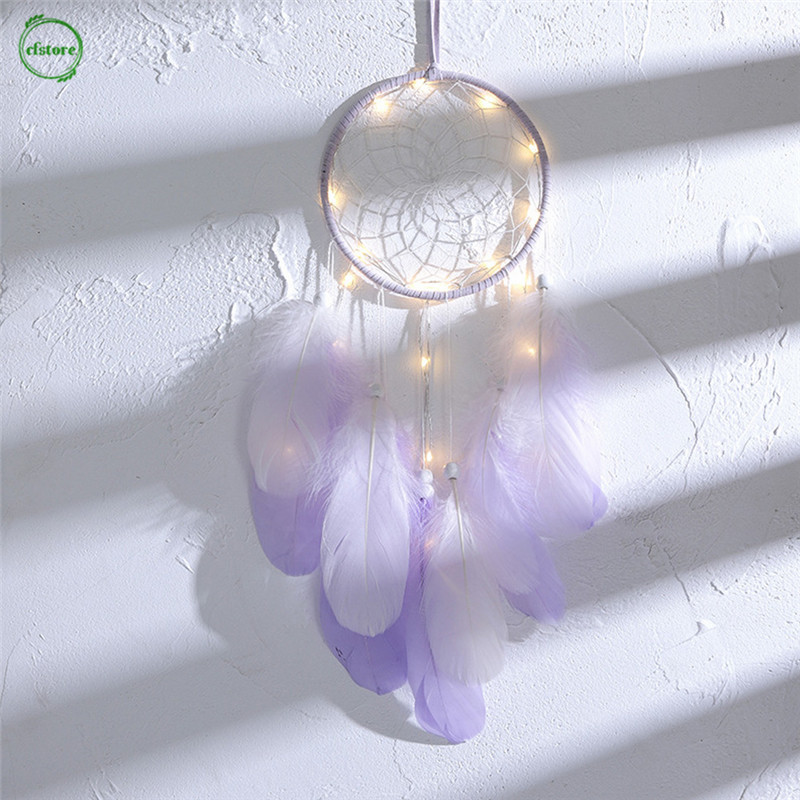 Dream Catcher có đèn LED phong cách ngọt ngào dành cho trang trí