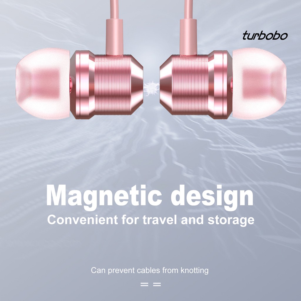 Tai Nghe Nhét Tai Siêu Trầm Có Mic Và Nam Châm Bằng Kim Loại