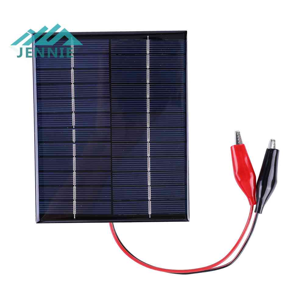 Tấm Pin Năng Lượng Mặt Trời 5W 12V Bằng Polysilicon Chống Thấm Nước Nhỏ Gọn Tiện Dụng DIY