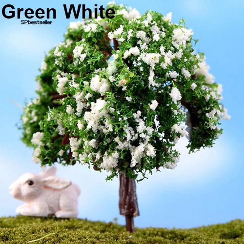 Mô hình cây mai liễu hoa anh đào trang trí tiểu cảnh nhà búp bê độc đáo đa dụng