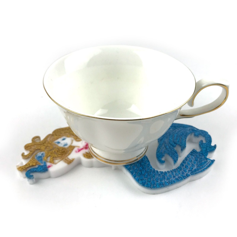 Khuôn Làm Đế Lót Ly Bằng Nhựa Resin Hình Lát Gạch DIY