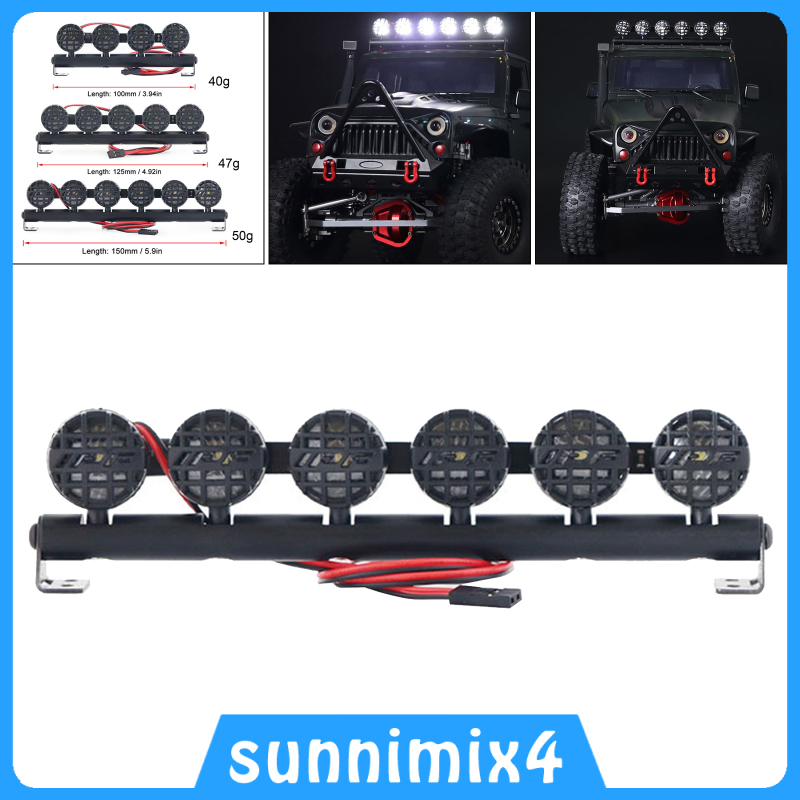 [H₂Sports&Fitness]RC Car LED Light Bar Roof Light Super Bright for 1/10 SCX10 90046 D90