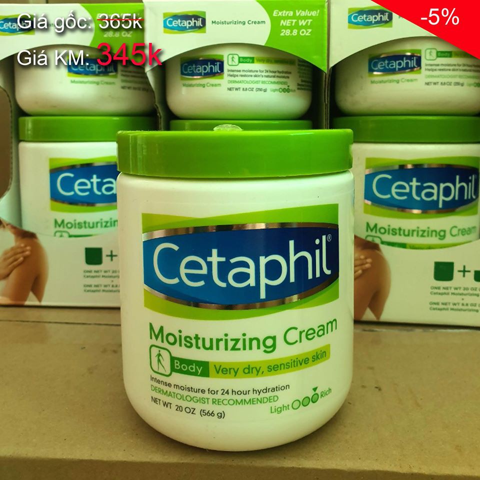 DƯỠNG ẨM BODY CETAPHIL MOISTURIZING CREAM 566GR - 5022