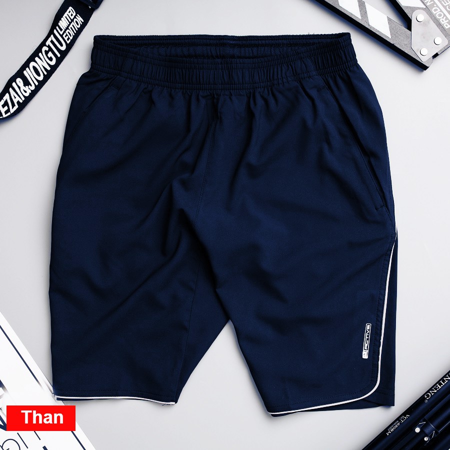 Quần đùi nam chất liệu vải gió mềm mại, thoáng mái không bai không xù, kiểu dáng thể thao trẻ trung năng động