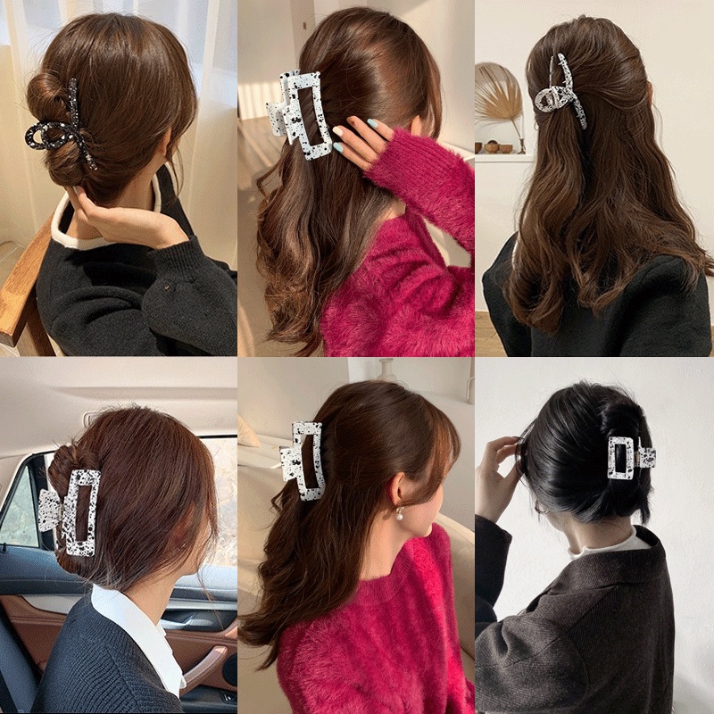 Kẹp tóc càng cua đơn giản thời trang phong cách Hàn Quốc