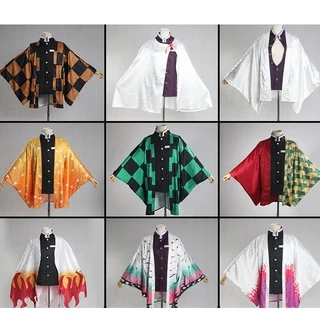 Áo khoác kimono phong cách anime Demon Slayer dùng hóa trang 2022
