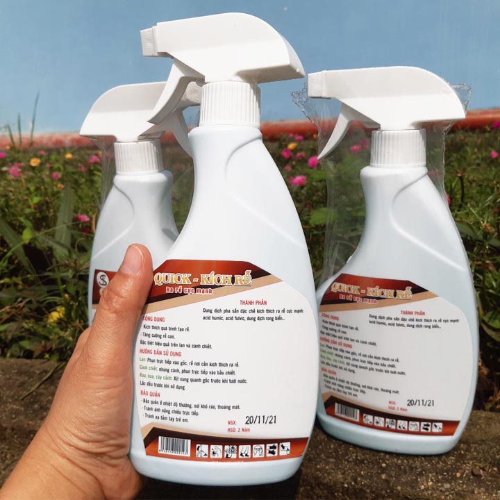 Dung Dịch Pha Sẵn Xịt Kích Rễ Cực Mạnh Hữu Cơ: Ra Rễ Mạnh, Phục Hồi Cây Suy Yếu TKS_Quick 500ml