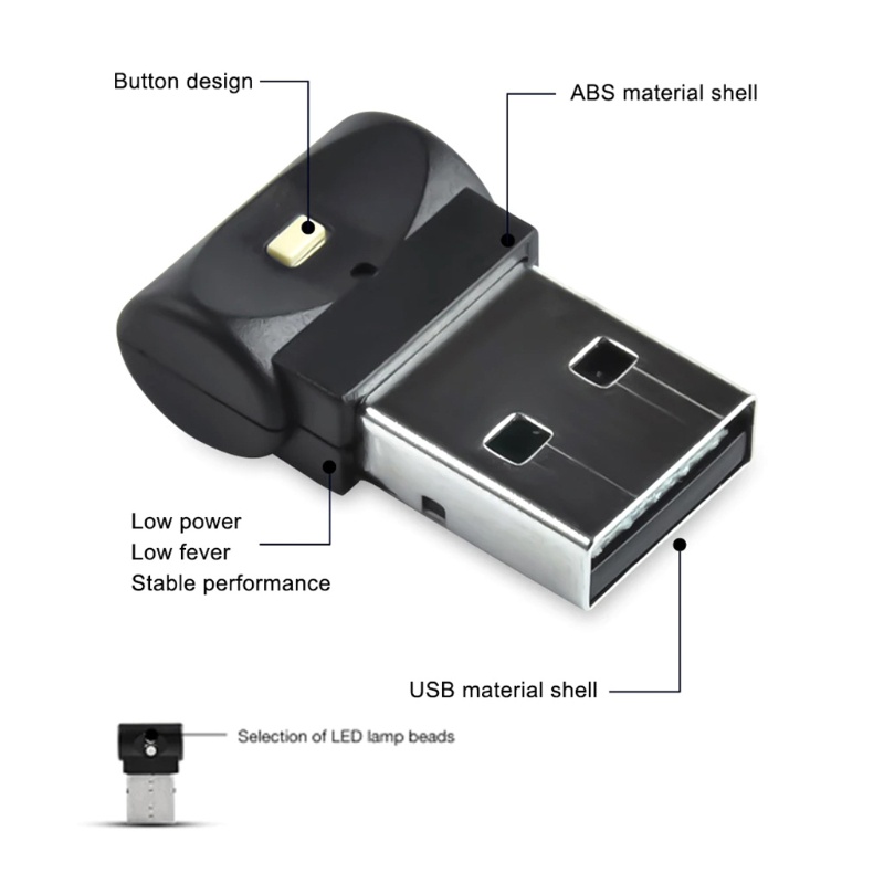 Đèn Ngủ Usb Mini Cảm Ứng Tự Động Thông Minh Tiện Dụng