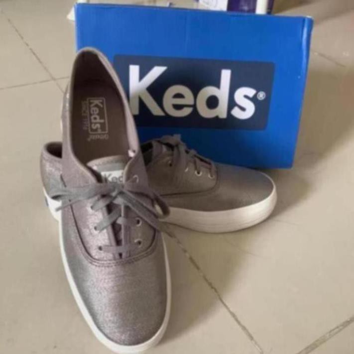 Giày thể thao Keds nữ size 39 màu Xám bạc