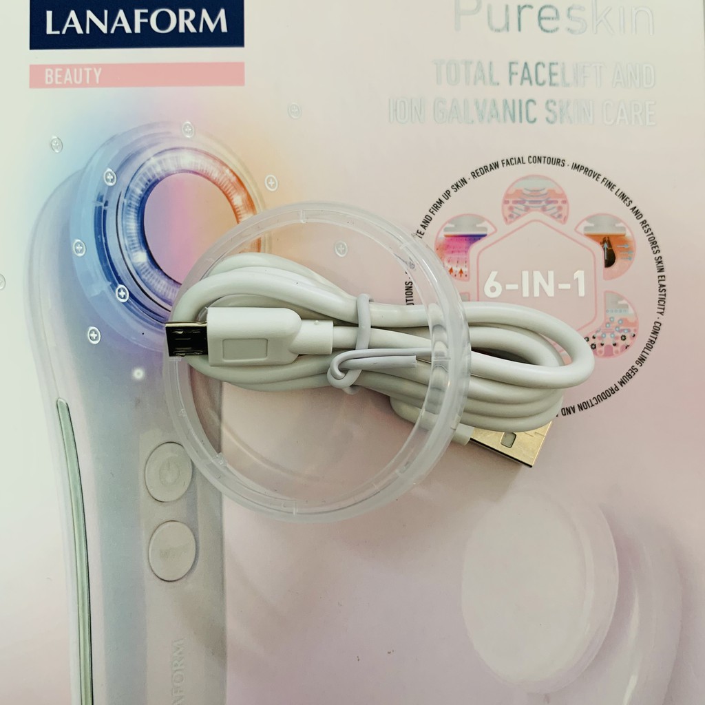 Phụ Kiện Dây Sạc + Vòng Nhựa cho Máy điện di đẩy tinh chất Lanaform PureSkin