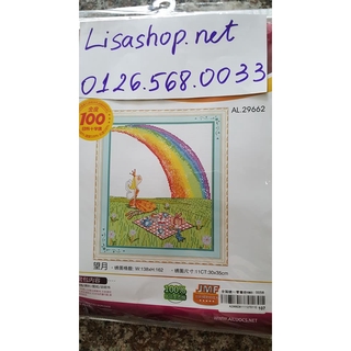 Tranh thêu cô gái 29662