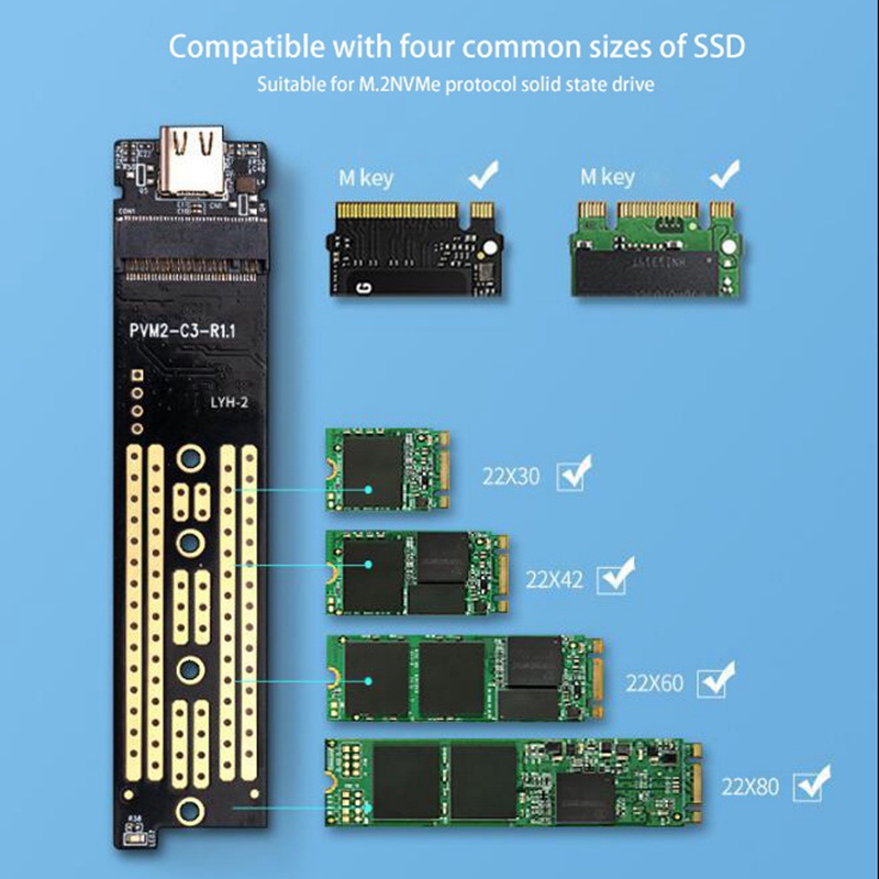 Ổ Cứng Ngoài Orico Tcm2-C3 M.2Nvme Type-C 3.1 2280 Pci-E M2 Ssd | WebRaoVat - webraovat.net.vn