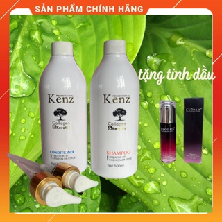 Dầu cặp , dầu gội collagen giảm gàu ngứa, phục hồi hư tổn kenz 500ml