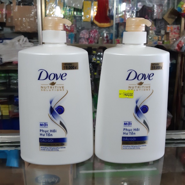 Dầu gội phục hồi tóc hư tổn Dove 900g