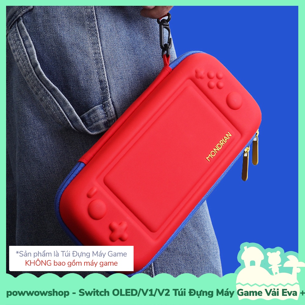 [Sẵn VN - Hỏa Tốc] OLED / Switch V1/V2 Túi Đựng Máy Game Eva+Pu Cho Máy Game Cầm Tay Nintendo Switch Oled/V1/V2 Red Blue