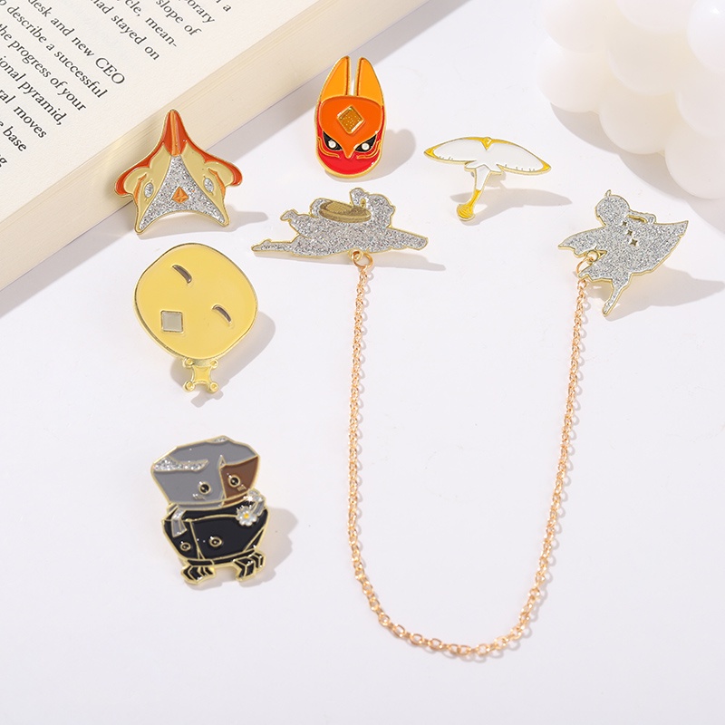 Ghim cài áo hình động vật hoạt hình dễ thương cho nữ