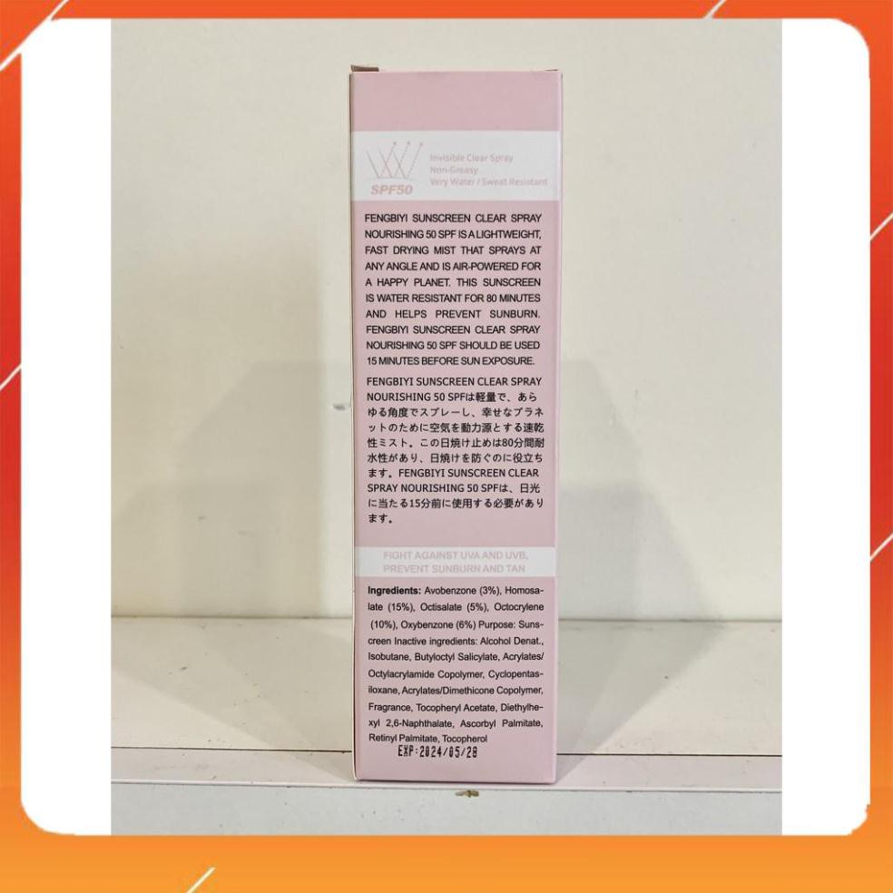 Kem chống nắng cho da mặt và toàn thân Sunscreen Spray Fengbiyi 220ml SPF50, giúp bảo vệ da khỏi các tác hại bên ngoài | BigBuy360 - bigbuy360.vn
