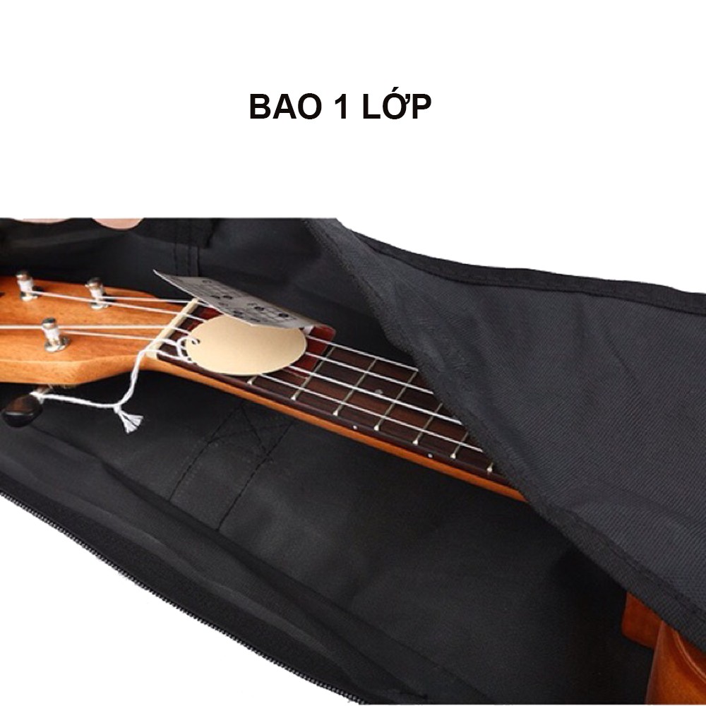 Túi(bao đàn)ukulele vải dù chống thấm 1 lớp đủ size 21’-23’-26’ giá rẻ