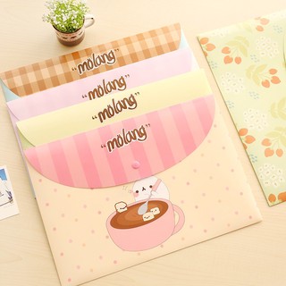bìa File molang/ rilakkuma A4