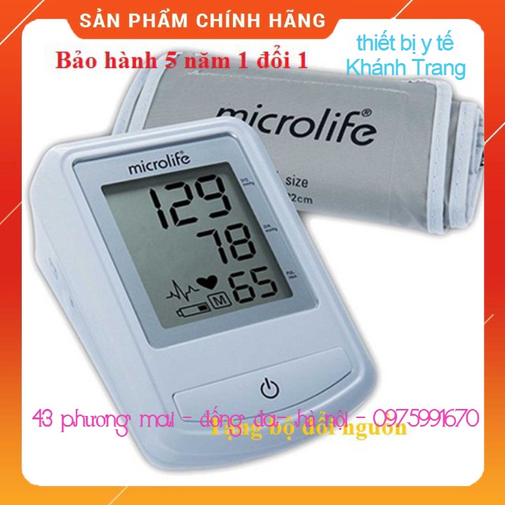 (Giá sỉ) (Tặng bộ đổi nguồn) Máy đo huyết áp Microlife BP 3NZ1-1P ( BH 5 năm 1 đổi 1)