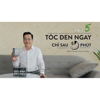 [LẺ] Combo 2 gói Dầu gội Phủ bạc Lich5 - Gội là đen sau 5 phút