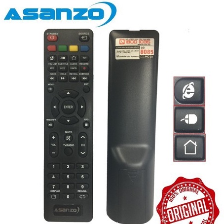 REMOTE ĐIỀU KHIỂN TIVI ASANZO SMART nhỏ-Bh đổi mới