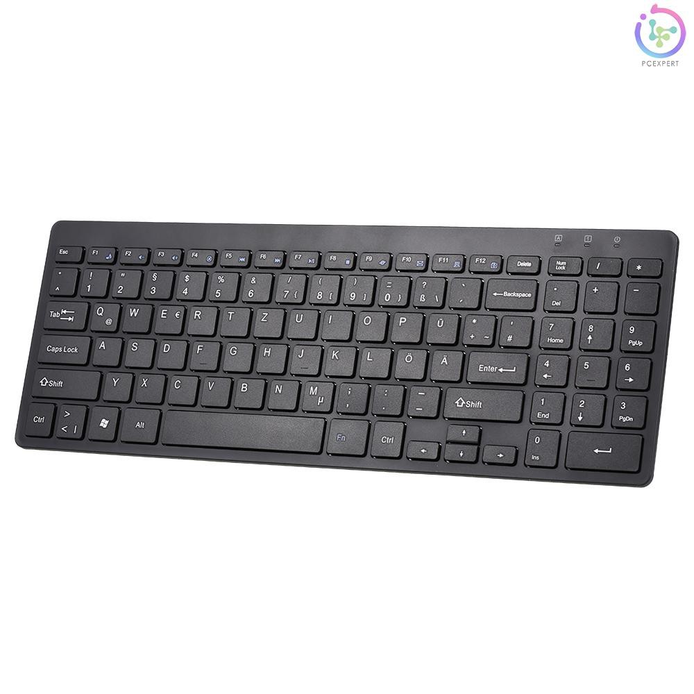 Bàn Phím Không Dây Siêu Mỏng 95 Phím 2.4g Cho Laptop / Pc