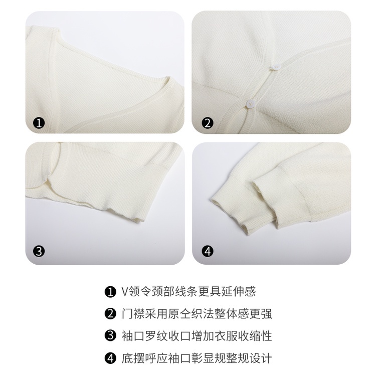 Áo Cardigan Dệt Kim Mỏng Tay Dài Cổ Chữ V Màu Sắc Đơn Giản 2021 | BigBuy360 - bigbuy360.vn