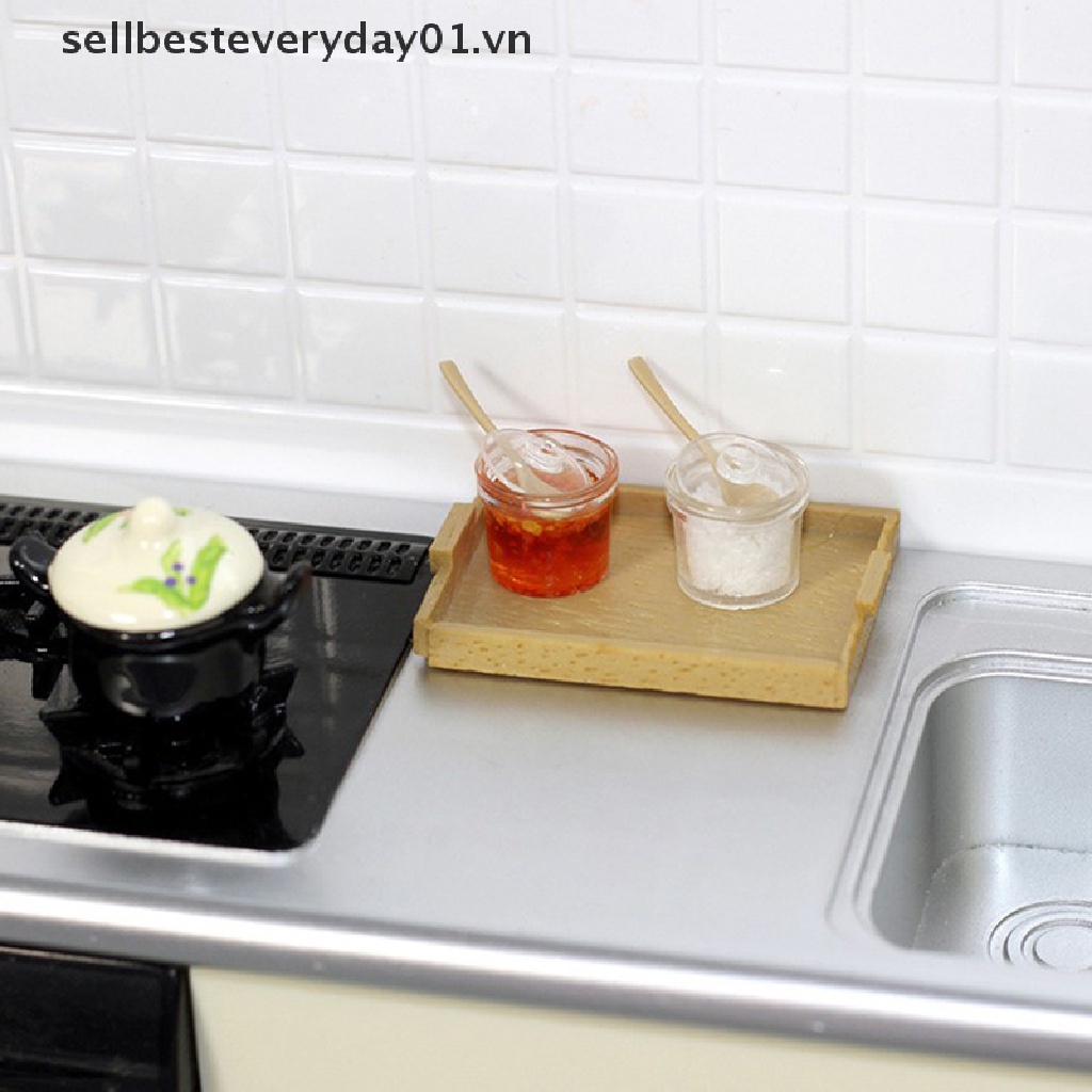 1/12 Dollhouse Miniature Food Plate Retro Tray Doll House Kitchen Decor