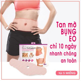 Miếng Giúp Đánh Bay Mỡ Bụng Spa Gel Patch 42°C Hàn Quốc