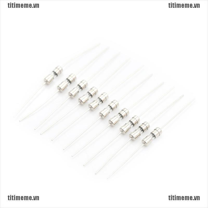 AXIAL 10 Đầu Cầu Chì Thủy Tinh Ống Thủy Tinh 3.6x10mm 250v F1A / 1.5a / 2a / 3a / 5a