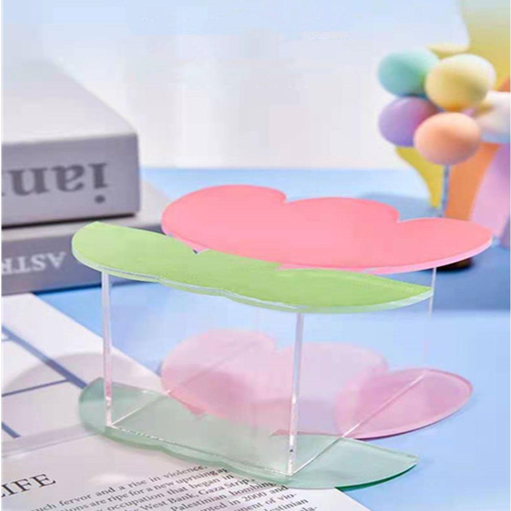 LAKAMIER Hộp Đựng Bút Bằng Acrylic Nhiều Ngăn Họa Tiết Cherry Màu Cầu Vồng Độc Đáo Tiện Dụng
