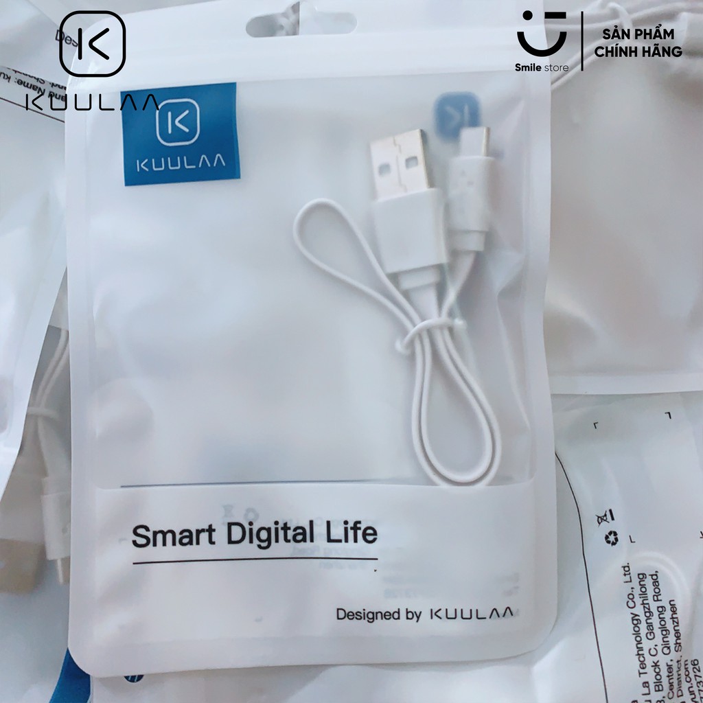 Cáp Sạc KUULAA Micro USB Cho Xiaomi, Oppo, Samsung Chân USB Dài 30cm