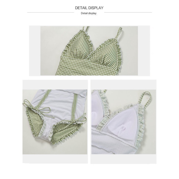 Bộ Đồ Bơi Một Mảnh Che Bụng Họa Tiết Kẻ Sọc Ca Rô Phong Cách Pháp Cổ Điển Thời Trang Mùa Xuân 2022 Cho Nữ