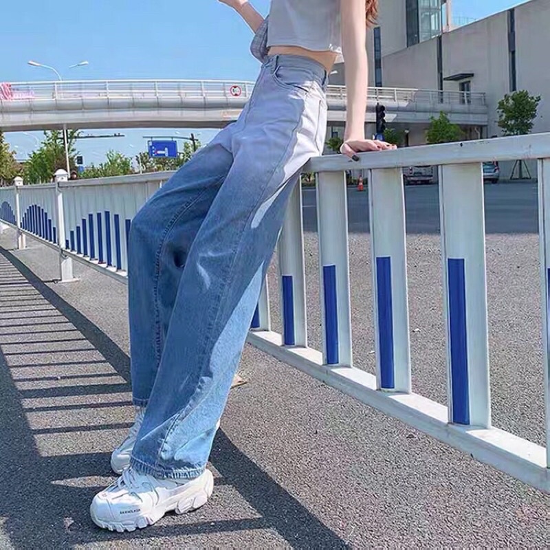 Quần jeans quần bò ống rộng trẻ trung năng động Nhungkudostore